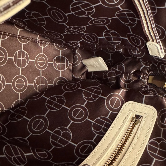 Henri Bendel New York West 57th Striped Cross Body Bag Black & White Unique! - Picture 13 of 16